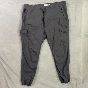 ProJek Raw Performance Cargo Joggers Men's XXL Tapered Leg Stretch Comfort Gray